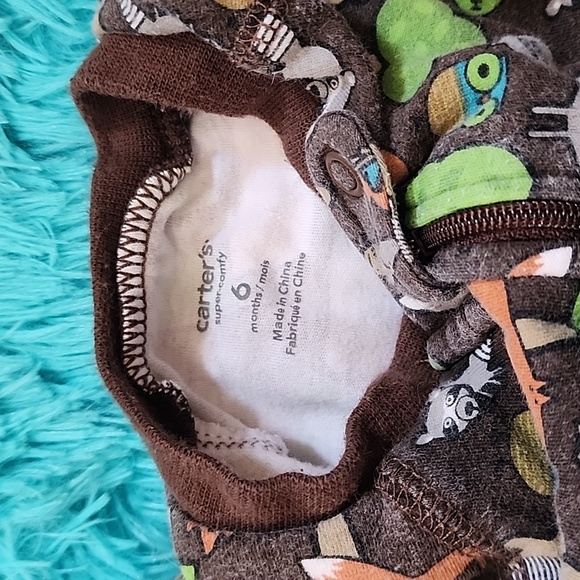 Carter's 6-month nature Wilderness animal footed sleeper - Picture 3 of 5